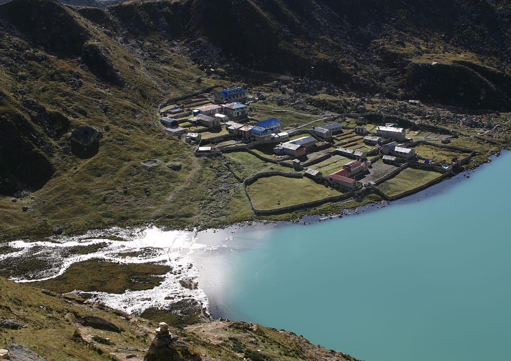 View point to watch Gokyo Lake