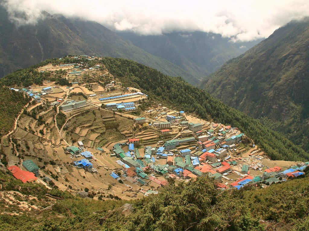 Namche Bazar view from hill