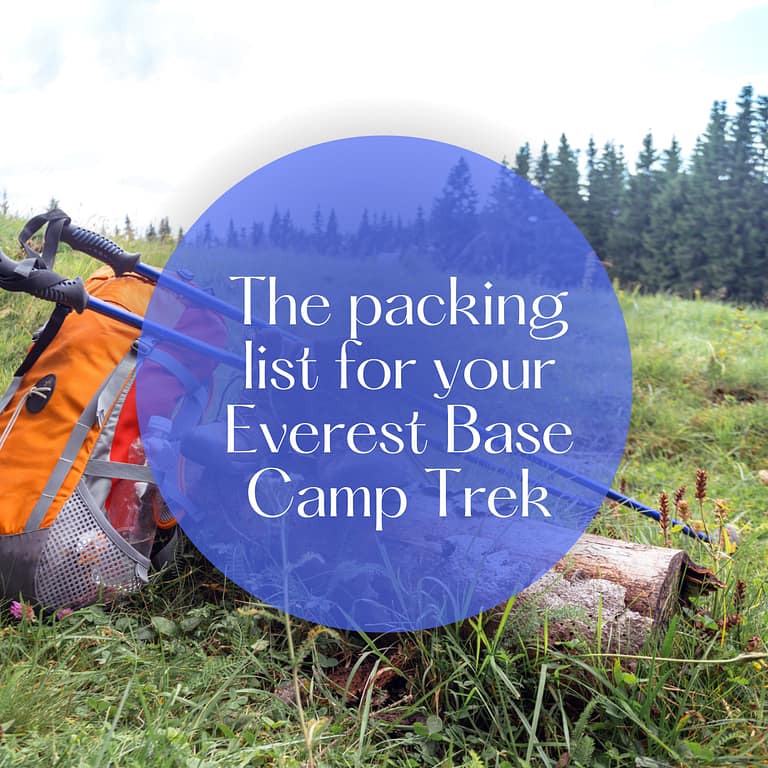 The ultimate packing list for your Everest Base Camp Trek